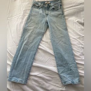 Light Wash Levi’s Wedgie Straight Jeans Size 26